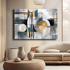 Wallxpert tablou decorativ canvas, 70x100 cm, panza 100% grosime 2.8mm, rama lemn pin 100%, multicolor - Verificat A · Re-Bloom - Img 2