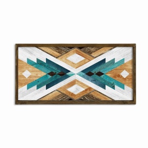 Wallxpert tablou decorativ inramat, 120x60 cm, MDF 3mm, imprimare UV, cadru lemn pin 100% grosime 3.5cm, format panoramic, multicolor - Verificat A · Re-Bloom