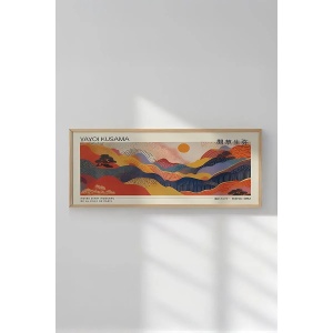 Wallxpert tablou decorativ inramat, 50x120 cm, MDF 2.7mm, cadru lemn masiv 2 cm, imprimare digitala, format panoramic, multicolor - Verificat A · Re-Bloom