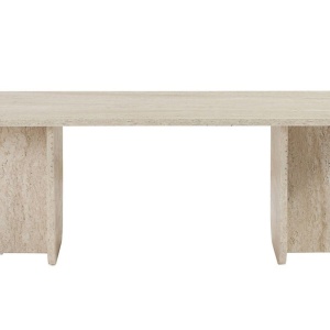 Woody Fashion masa de cafea Akira, PAL melaminat, 120x60x41cm, max 25kg, Travertin - Verificat A · Re-Bloom