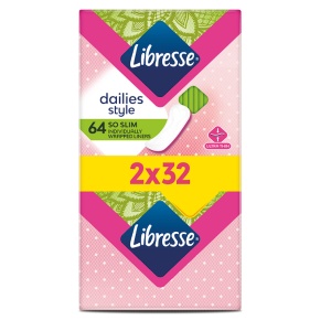 Absorbante zilnice Libresse So Slim, 64 bucati, Resigilat, Grad A