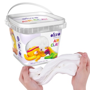 Air Clay pentru modelaj, 200g, Okto - Alb - Img 1