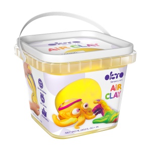 Air Clay pentru modelaj, 200g, Okto - Galben - Img 2