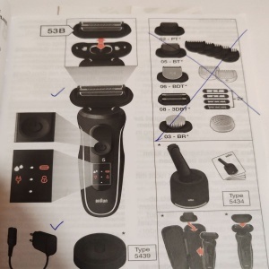 Aparat de ras electric Braun Series 5 51-R1000s Wet&Dry, AutoSense, Easy Clean, Easy Click, 3 elemente de taiere, Rosu/Negru, Resigilat, Grad B - Img 3