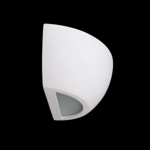 Aplica de perete Felia, ipsos/metal/sticla, alb, 24,5 x 9 x 12 cm - Img 2