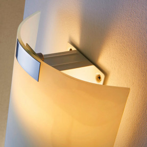 Aplica de perete Quentin, LED, sticla/metal, alb/crom, 20 x 20 x 8,4 cm - Img 3