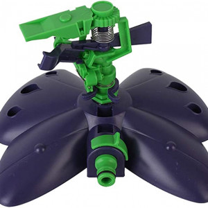 Aspersor de apa automat pentru gradina Ansio, ABS, verde/albastru