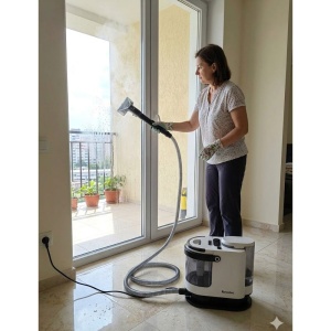 Aspirator cu Spalare si Abur Rovotec EASY WASH, 1700W, Curatare cu apa rece/calda, Abur, 9 accesorii, 15K Pa, Autocuratare, Eliminare Bacterii, Acarieni, Canapea, Mocheta, Geamuri, Bucatarie, Auto - Img 11