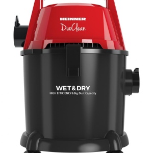 Aspirator Wet&Dry Heinner HVC-MWD1400P-BK, Putere 1400W, 3L capacitate sac textil, Functie suflare, Negru/Rosu - Img 2