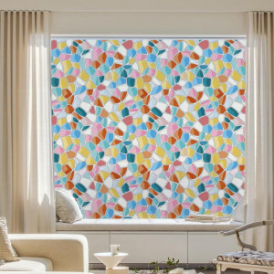 Autocolante statice fara adeziv Dktie, vinil, multicolor, 90 x 200 cm