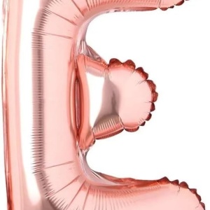 Balon aniversar Maxee, litera E, folie, roz, 40 cm