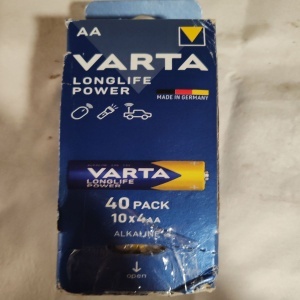 Baterii Alcaline Varta Longlife Power, AA, 40 buc, Resigilat, Grad A