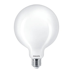 Bec LED glob Philips G120, EyeComfort, E27, 13W (120W), 2000 lm, lumina alba calda (2700K), clasa energetica D, Resigilat, Grad B