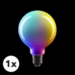 Bec smart CROWN, LED, RGB, E27, 360°, 4W, metal/sticla, 9,5 x 13,5 cm - Img 3