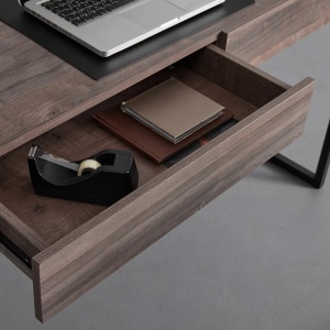 Birou ALESSIA decor, culoare de nuc, 120/50/76 cm - Img 2