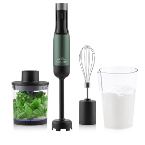 Blender de mana ETA Mano 3219 90030, 1000 W, 9 viteze, afisaj LCD, negru-verde - Img 1