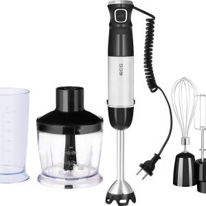 Blender vertical ECG RM 800, 800 W, lame din otel inoxidabil, recipient tocator 500 ml - Img 3