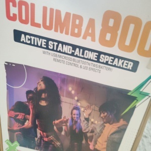 Boxa portabila Ibiza Sound, COLUMBA80, 800W, Bluetooth, USB, microSD, AUX si MIC, negru, Resigilat, Grad A - Img 6