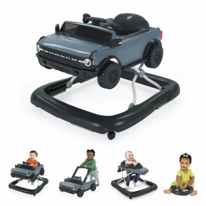 Bright Starts Ford Bronco premergator bebelusi 4in1, 47.5x74.93x64.52cm, 12kg, pliabil, 4 moduri utilizare, pentru 6 luni+/max 12kg, baterii 3xAA, negru - Verificat A · Re-Bloom - Img 2