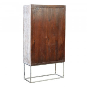 Bufet Darnell, metal/lemn masiv de mango, 177 x 90 x 40 cm - Img 2