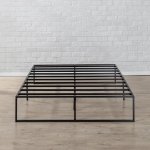 Cadru de pat Lorelai, metal, negru, 140 x 200 x 30,5 cm