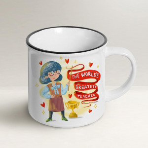 Cana cadou pentru profesor Mug Lover, ceramica, multicolor, 300 ml, 8.5 x 8.5 cm - Img 1