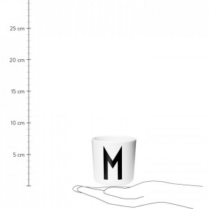 Cana fara maner Alphabet, litera M, melamina, 7 x 8 cm - Img 2