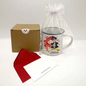 Cana pentru cadou de absolvire Scratch Lover, ceramica, multicolor, 300 ml, 8,5 x 8,5 cm - Img 5