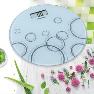 Cantar de baie Heinner HBS-WH150R, 150Kg, Display LCD, Gradare: 100g, Sticla securizata 6mm, Pornire/oprire automata, Alb - Img 3