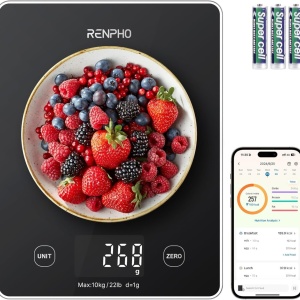 Cantar SMART Digital Nutritional de Bucatarie RENPHO R-T001 – Bluetooth, Calorii, Dieta si Fitness, compatibil Apple Health, Fitbit, Samsung Health