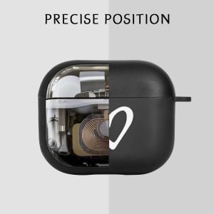 Carcasa de protectie pentru Airpods 3 Newseego, TPU/metal, negru/alb/argintiu