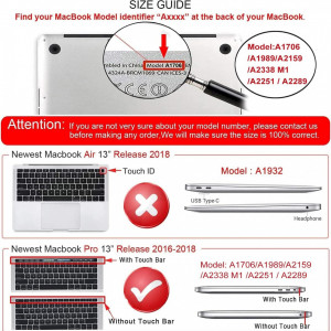 Carcasa de protectie pentru Macbook Pro iCasso, plastic, negru, 13 inchi - Img 7