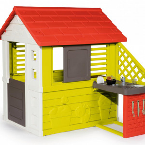 Casa de joaca pentru copii Smoby, multicolor, 145 x 110 x 127 cm - Img 1