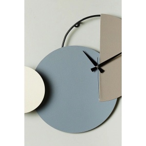 Ceas decorativ de perete Re-Bloom, metal, multicolor, 47 x 31 cm - Img 2