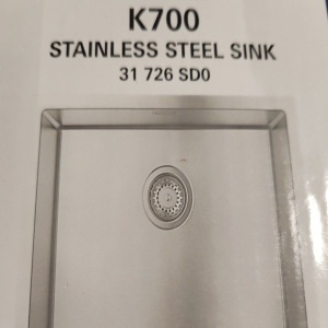 Chiuveta otel inoxidabil Grohe K700 31726SD0, 1 cuva, 550 x 450 mm, kit de scurgere inclus, Inox, Resigilat, Grad A - Img 6