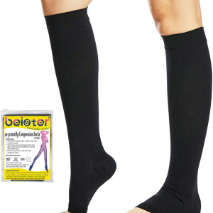 Ciorapi medicali de compresie Beister, licra, negru, marimea XS