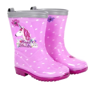 Cizme de cauciuc Perletti magic unicorn marime 28 29 roz