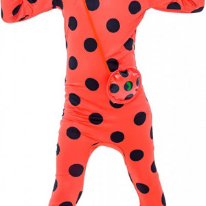 Costum pentru copii Cosplay TaoQi, rosu/negru, textil, 120 cm - Img 1