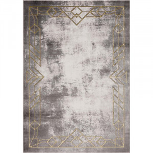 Covor Jarod, polipropilena/poliester, gri/auriu, 160 x 230 cm