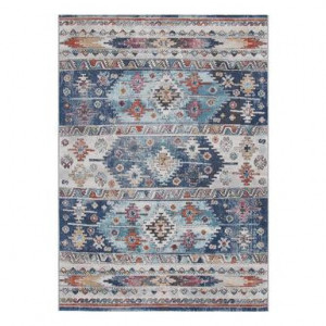 Covor Monique, textil, fildes/albastru, 60 x 120 cm