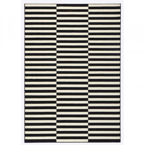 Covor Panel negru / crem, 160 x 230 cm - Img 5