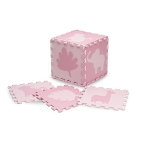 Covoras de joaca Puzzle 150x150 cm, Momi Zawi - Pink - Img 2