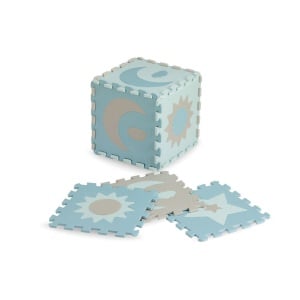 Covoras de joaca puzzle 93x93 cm Momi, Nebe - Blue - Img 4