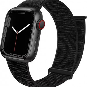 Curea pentru Apple Watch Ultra Uhkz, negru, nailon