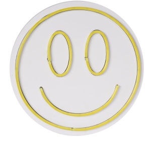 Decor de perete LED neon PVC 27 cm, benzi flexibile, 36W 12V, IP67, cablu 375 cm, adaptor inclus, alb/galben - Verificat A · Re-Bloom