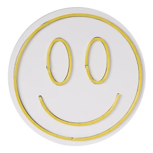 Decor de perete Re-Bloom, LED, PVC, alb/galben, 27 cm