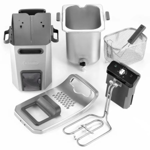 DeLonghi PremiumFry F44532.CZ friteuza, 3200W, capacitate 1.5kg/5L ulei, termostat 150-190°C, Cool Zone, Easy Clean, componente lavabile masina spalat vase, inox - Verificat A · Re-Bloom - Img 3