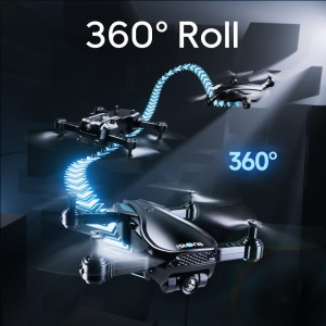 Drona cu camera 1080P si 2 baterii de zbor 16-20 minute QQPOW, ABS, negru, pliabila - Img 3