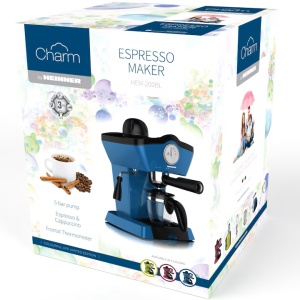 Espressor Heinner Charm HEM-200BL, Putere 800W, 250ml, 3.5 bar, albastru - Img 2