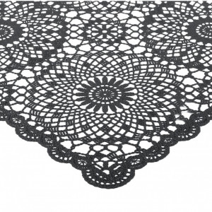 Față de masă Crochet, negru, 150x264cm - Img 2